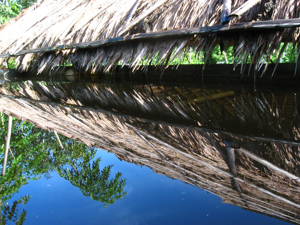 Rainwater catchment at environmental NGO and Permaculture farm in Bali Indonesia